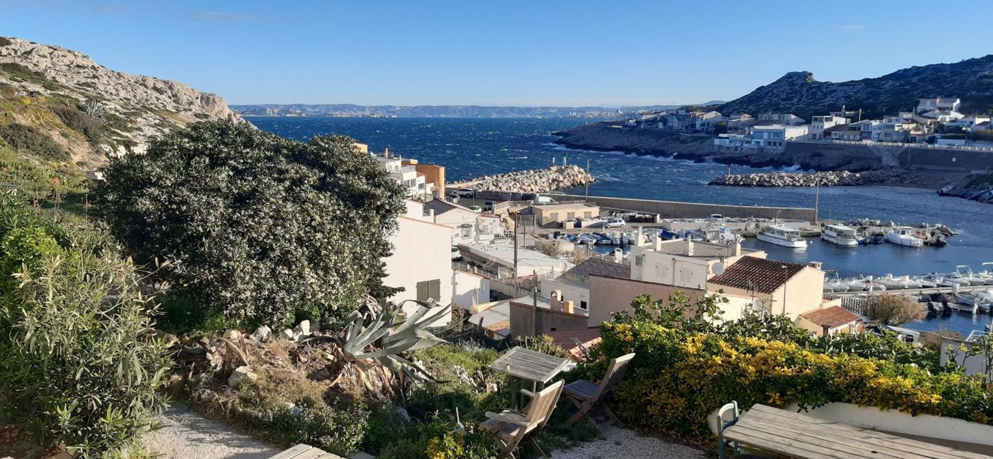 Cabanon Vue Mer Et Calanques Les Goudes Marselha Exterior foto